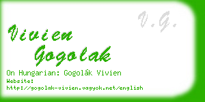 vivien gogolak business card